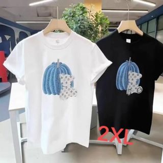 Tシャツ　2XL  黒(Tシャツ/カットソー(半袖/袖なし))