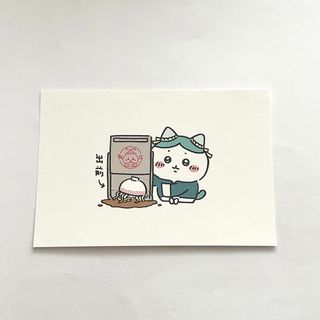 チイカワ(ちいかわ)のちいかわ飯店　ちいかわカフェ　ちいかわ　ハチワレ　ポストカード　出前(キャラクターグッズ)