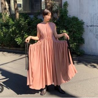 クラネ(CLANE)のCLANE WAIST DESIGN GATHER ONEPIECE(ロングワンピース/マキシワンピース)