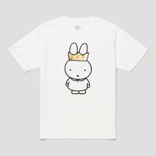 ミッフィー(miffy)の新品未使用！グラニフ ミッフィー クラウン ホワイト Tシャツ Lサイズ(Tシャツ/カットソー(半袖/袖なし))