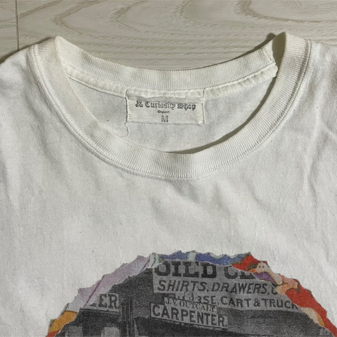 The Old Curiosity Shop カットソー ホワイト プリント メンズのトップス(Tシャツ/カットソー(七分/長袖))の商品写真