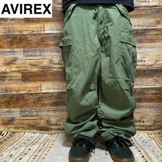 アヴィレックス(AVIREX)のAVIREXアビレックスミリタリーパンツカーゴパンツ緑カーキグリーンオリーブm(ワークパンツ/カーゴパンツ)