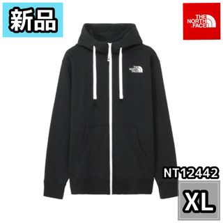 ザノースフェイス(THE NORTH FACE)の【新品】ノースフェイス NT12442 K リアビューフルジップフーディ XL(パーカー)