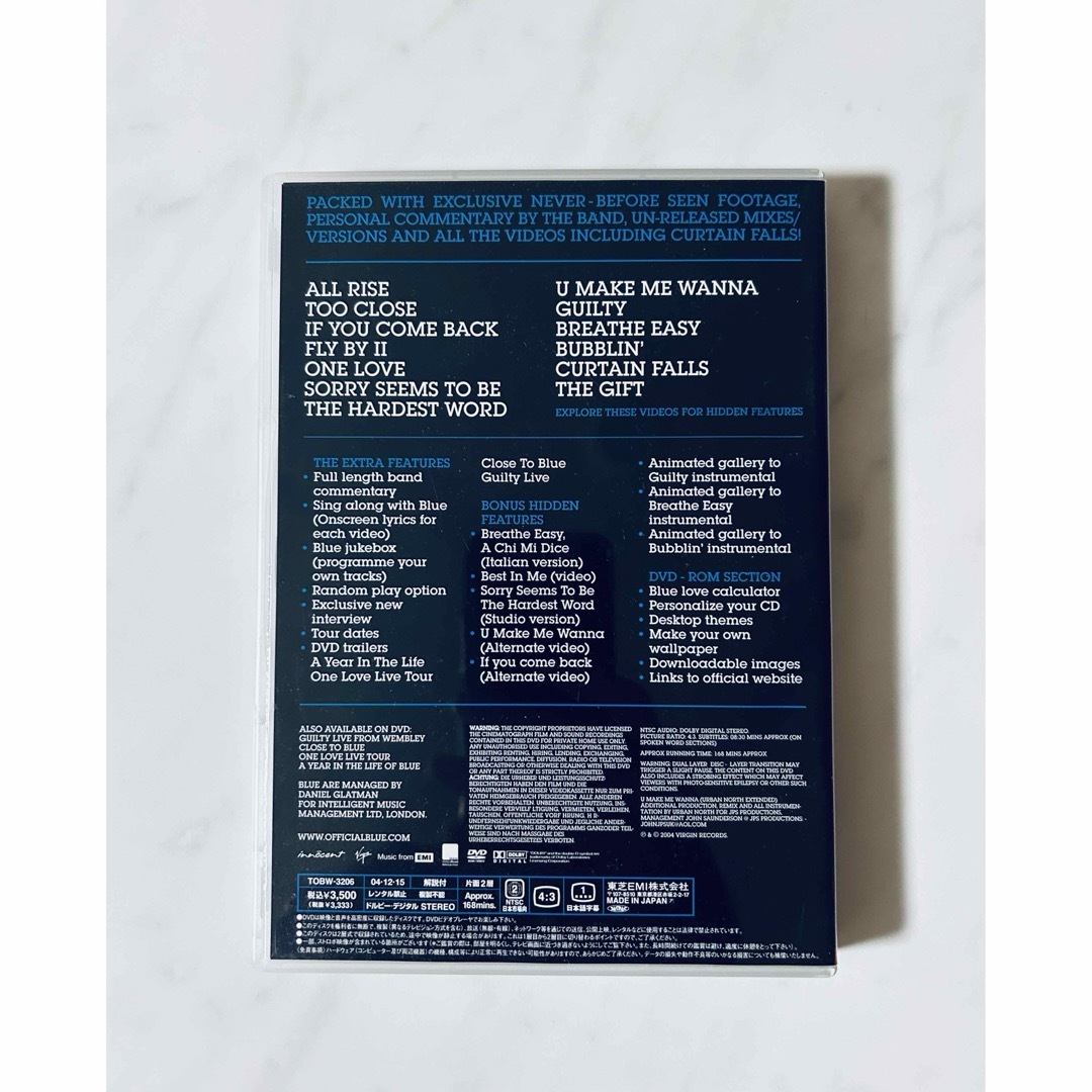 【DVD】ブルー/BEST OF BLUE〈3ヶ月期間限定発売〉 エンタメ/ホビーのDVD/ブルーレイ(ミュージック)の商品写真