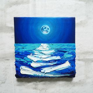 油絵 油彩 おばあちゃん 油彩画 絵画 絵【扉の先の青い世界の 油絵 油彩 おばあちゃん 油彩画 絵画 絵【扉の先の青い世界の