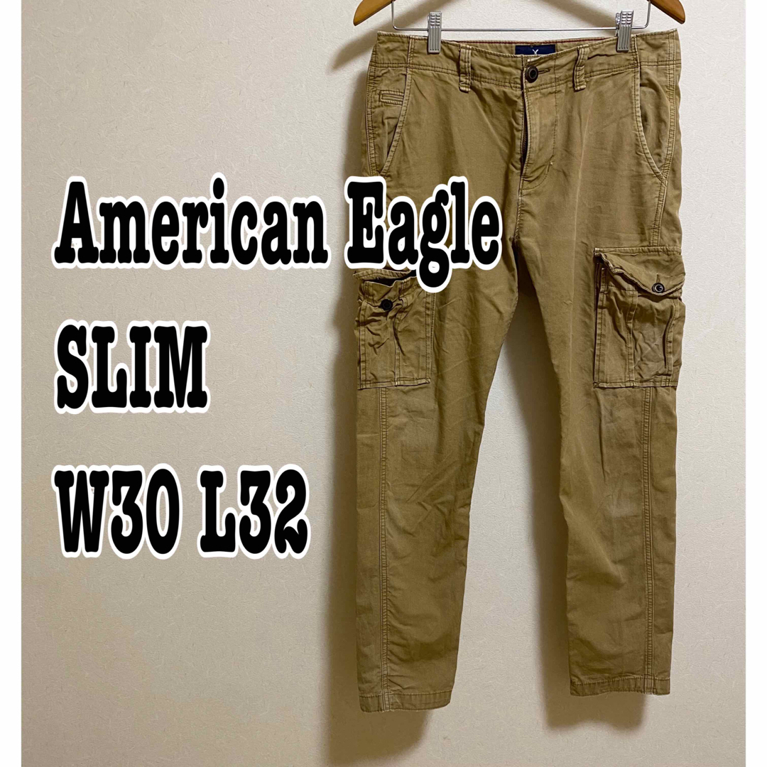 American Eagle(アメリカンイーグル)のアメリカンイーグル／W30×L32／スリム／カーゴパンツ メンズのパンツ(デニム/ジーンズ)の商品写真