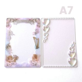 No.26 A7カードケースデコ 天使とクリアハート