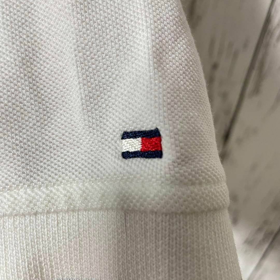 TOMMY HILFIGER(トミーヒルフィガー)のTOMMY HILFIGER トミーヒルヒィガー　ポロシャツ　ホワイト　メンズ メンズのトップス(ポロシャツ)の商品写真