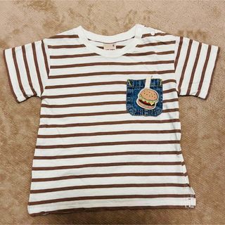 プティマイン(petit main)のプティマイン　ハンバーガーモチーフTシャツ　90サイズ(Tシャツ/カットソー)