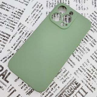 iPhone 13Pro シリコンケース (06) グリーン(iPhoneケース)