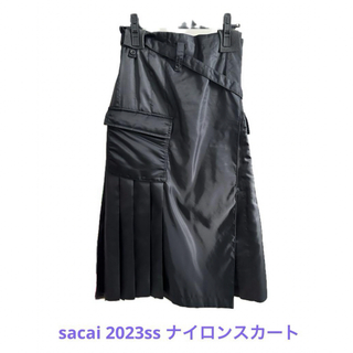 sacai - 極美品 sacai 2023ss ナイロンスカート