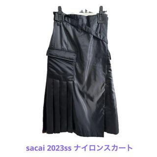 本日限定値下げ 極美品 sacai 2023ss ナイロンスカート