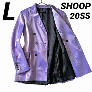 SHOOP - 美品★L★SHOOP 20SS ベルテッド ダブルテーラードジャケット パープル