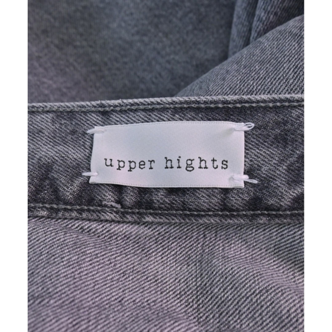 upper hights(アッパーハイツ)のupper hights アッパーハイツ デニムパンツ 22(XS位) グレー 【古着】【中古】 レディースのパンツ(デニム/ジーンズ)の商品写真