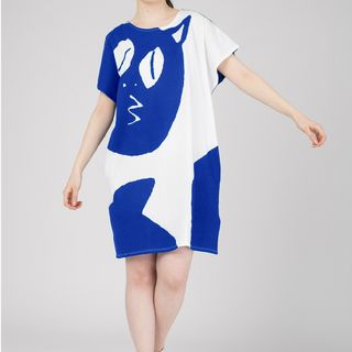 グラニフ(Design Tshirts Store graniph)の新品未使用！グラニフ 河童の三平 水木しげる タヌキフェイス ワンピース(ひざ丈ワンピース)