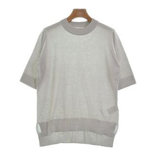 デミルクスビームス(Demi-Luxe BEAMS)のDemi-Luxe BEAMS ニット・セーター -(XL位) ライトグレー 【古着】【中古】(ニット/セーター)