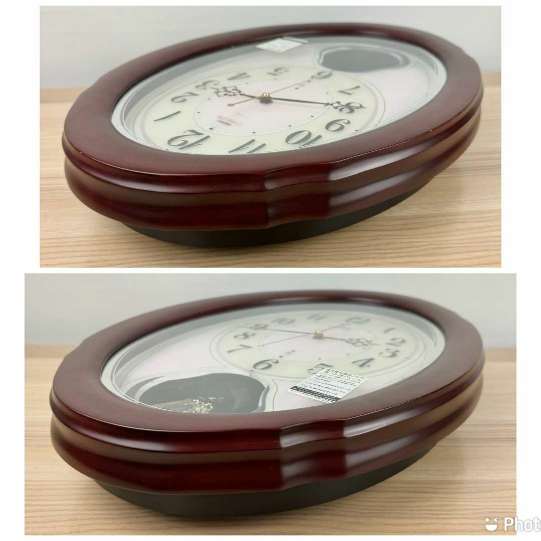SEIKO セイコー EMBLEM 振り子時計 電波時計 HS-440H ハンドメイドのインテリア/家具(インテリア雑貨)の商品写真