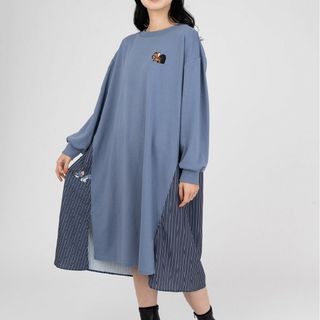 グラニフ(Design Tshirts Store graniph)の新品未使用！グラニフ トムとジェリー ワンピース レディース フリーサイズ(ロングワンピース/マキシワンピース)