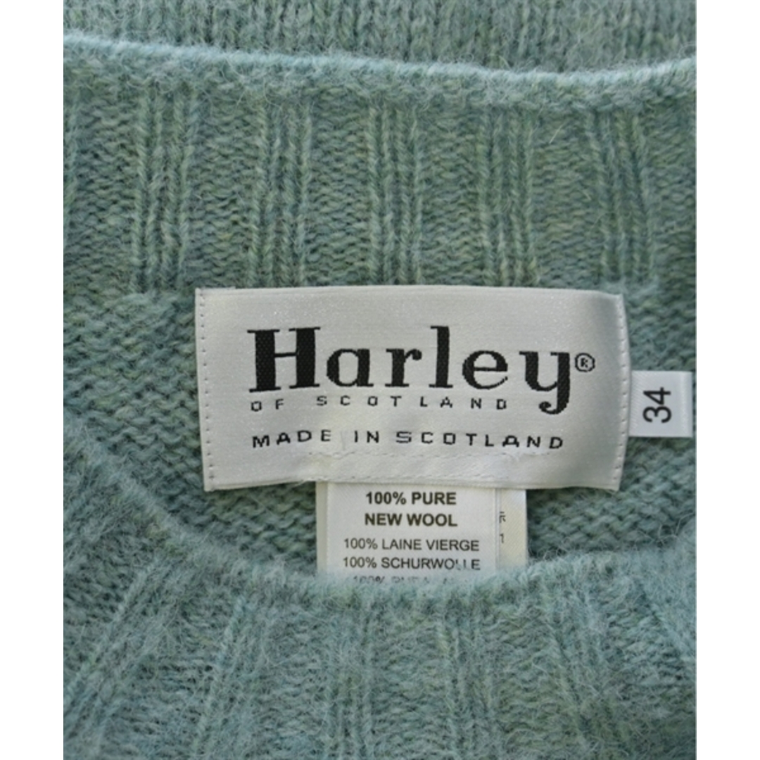 Harley of Scotland(ハーレーオブスコットランド)のHarley OF SCOTLAND ニット・セーター 34(XS位) 緑 【古着】【中古】 レディースのトップス(ニット/セーター)の商品写真