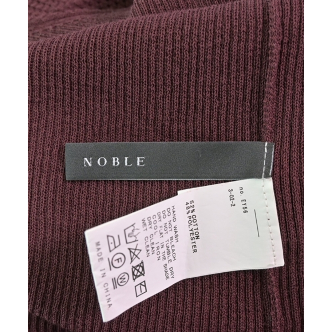 Noble(ノーブル)のNOBLE ノーブル ニット・セーター -(XS位) エンジ 【古着】【中古】 レディースのトップス(ニット/セーター)の商品写真