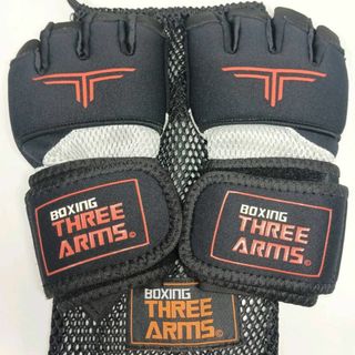 【未使用】THREE ARMS ボクシング バンテージ 衝撃吸収ゲルパッド入り(格闘技/プロレス)