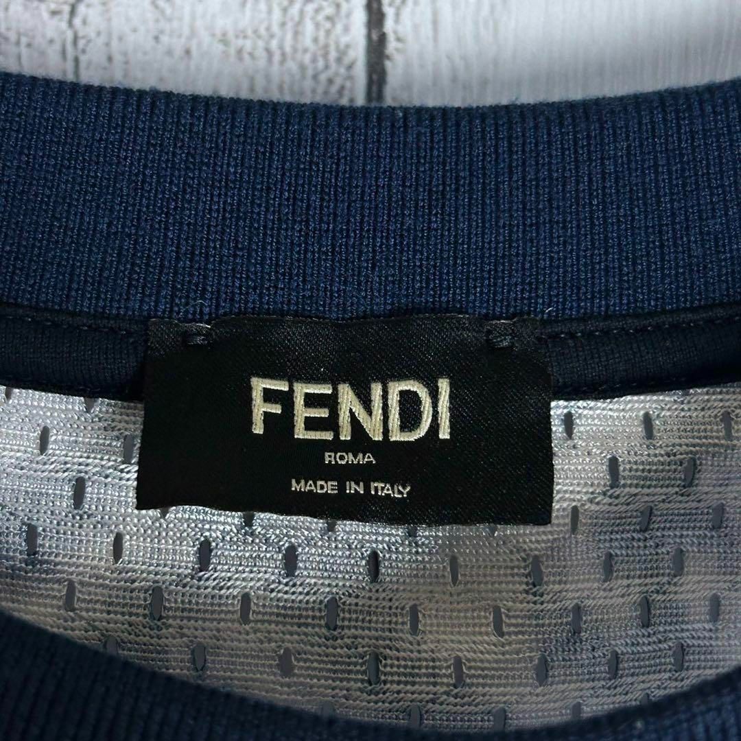 FENDI(フェンディ)の【極美品】フェンディ☆FF柄 メッシュTシャツ 総柄 即完売注意 入手困難 メンズのトップス(Tシャツ/カットソー(半袖/袖なし))の商品写真