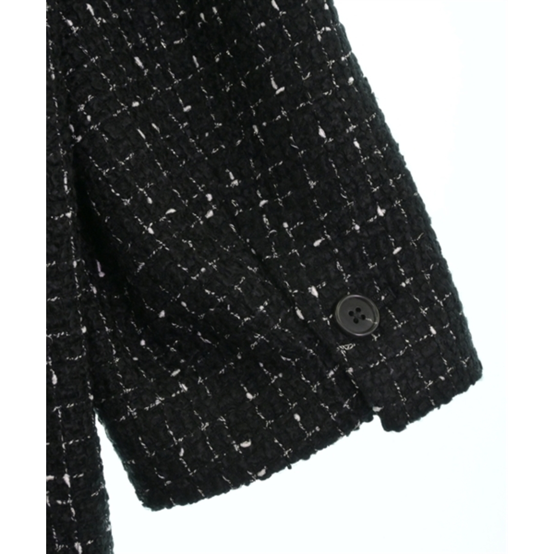 juha ユハ チェスターコート 3(L位) 黒x白 【古着】【中古】 メンズのジャケット/アウター(チェスターコート)の商品写真