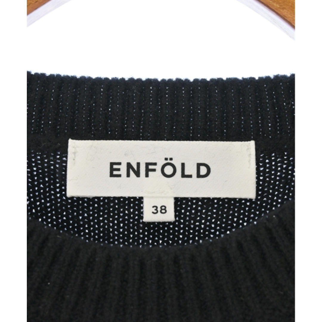 ENFOLD(エンフォルド)のENFOLD エンフォルド ニット・セーター 38(M位) 黒 【古着】【中古】 レディースのトップス(ニット/セーター)の商品写真