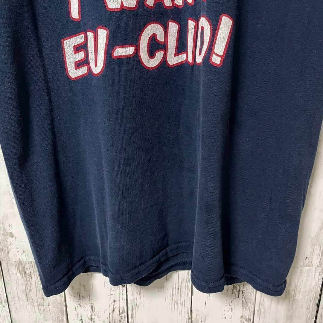 GILDANY アメリカ古着 ビッグプリントレトロTシャツ 紺 メンズ メンズのトップス(Tシャツ/カットソー(半袖/袖なし))の商品写真