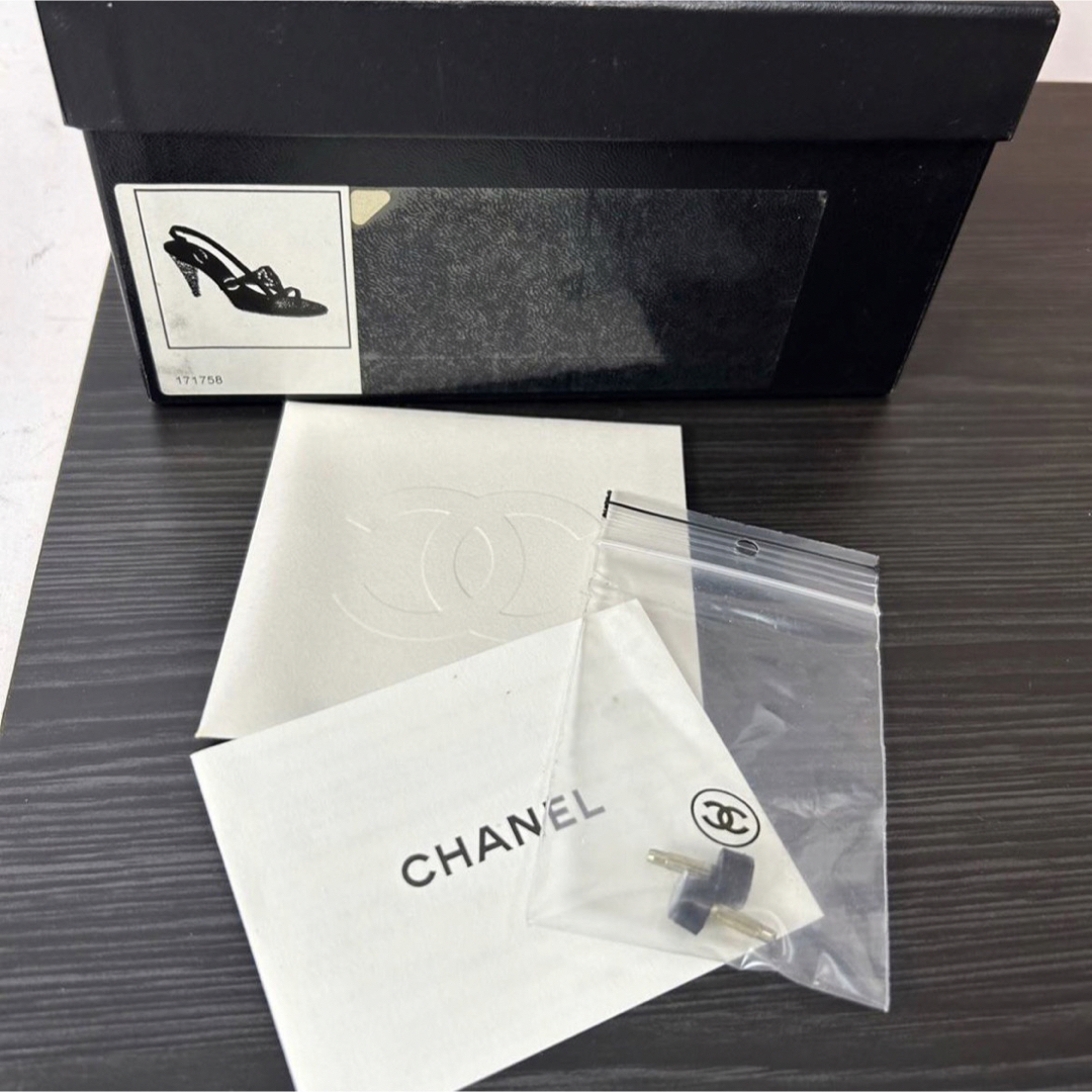 CHANEL(シャネル)のCHANEL シャネル ココマーク スタッズ サンダル レザー ストラップ  レディースの靴/シューズ(サンダル)の商品写真