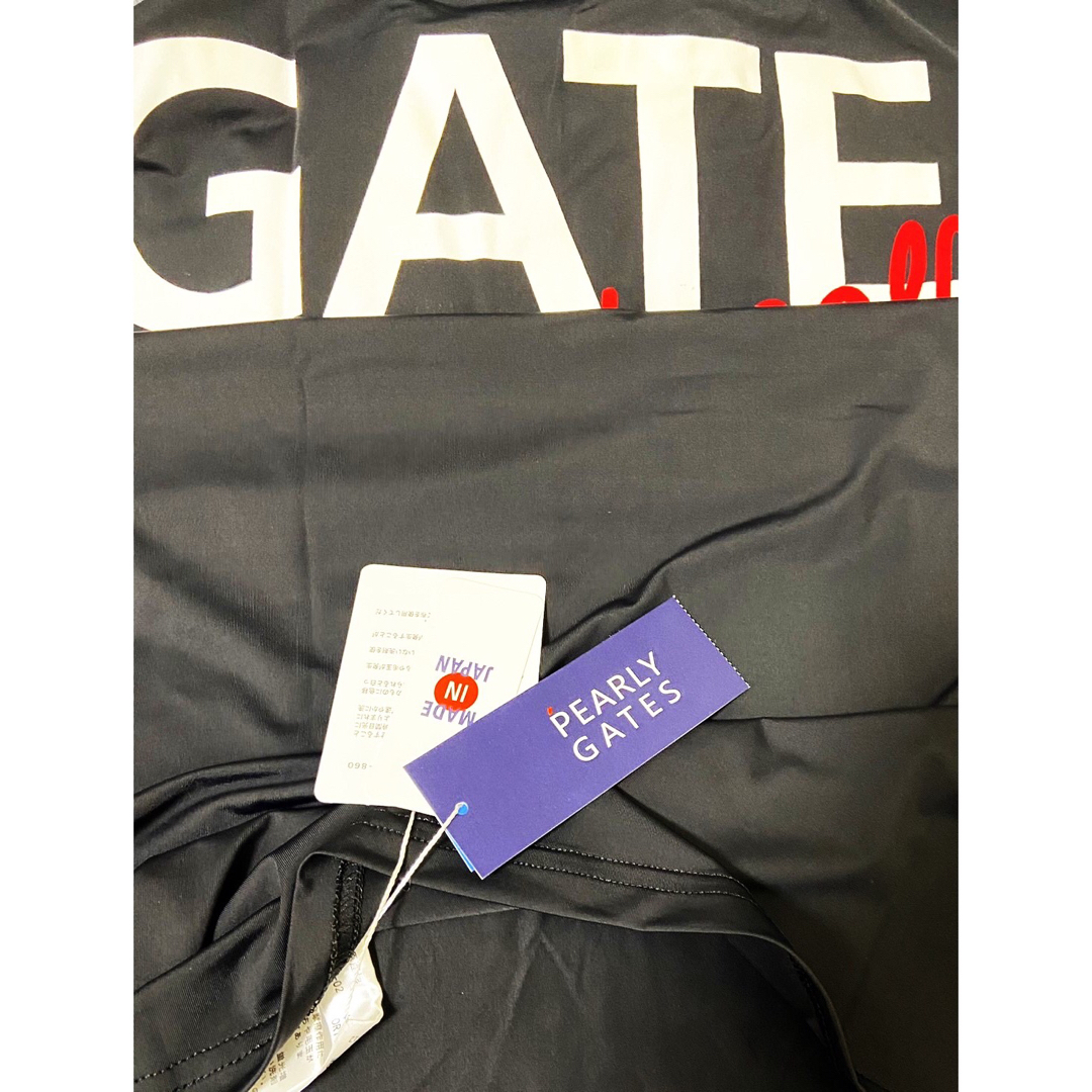 PEARLY GATES(パーリーゲイツ)の新品 正規品 パーリーゲイツ ビックロゴ 半袖 モックネック 7 XXL スポーツ/アウトドアのゴルフ(ウエア)の商品写真