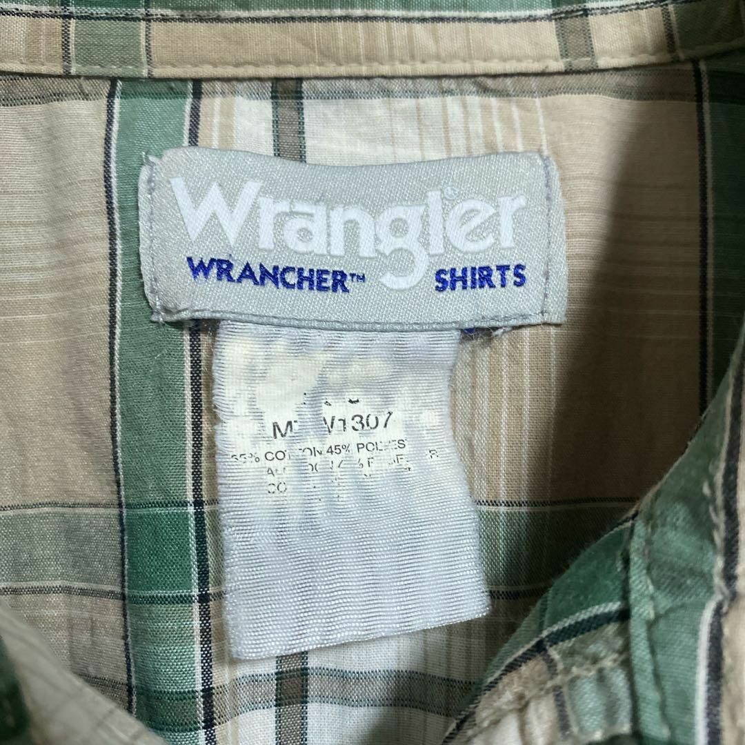 Wrangler(ラングラー)のラングラー メンズ 長袖 シャツ チェック 茶色系 ポケットUSA古着 90s メンズのトップス(シャツ)の商品写真