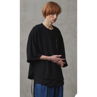 シャリーフ(SHAREEF)の【SHAREEF】GEORGETTE JQ SIDE SLIT BIG-T(Tシャツ/カットソー(半袖/袖なし))