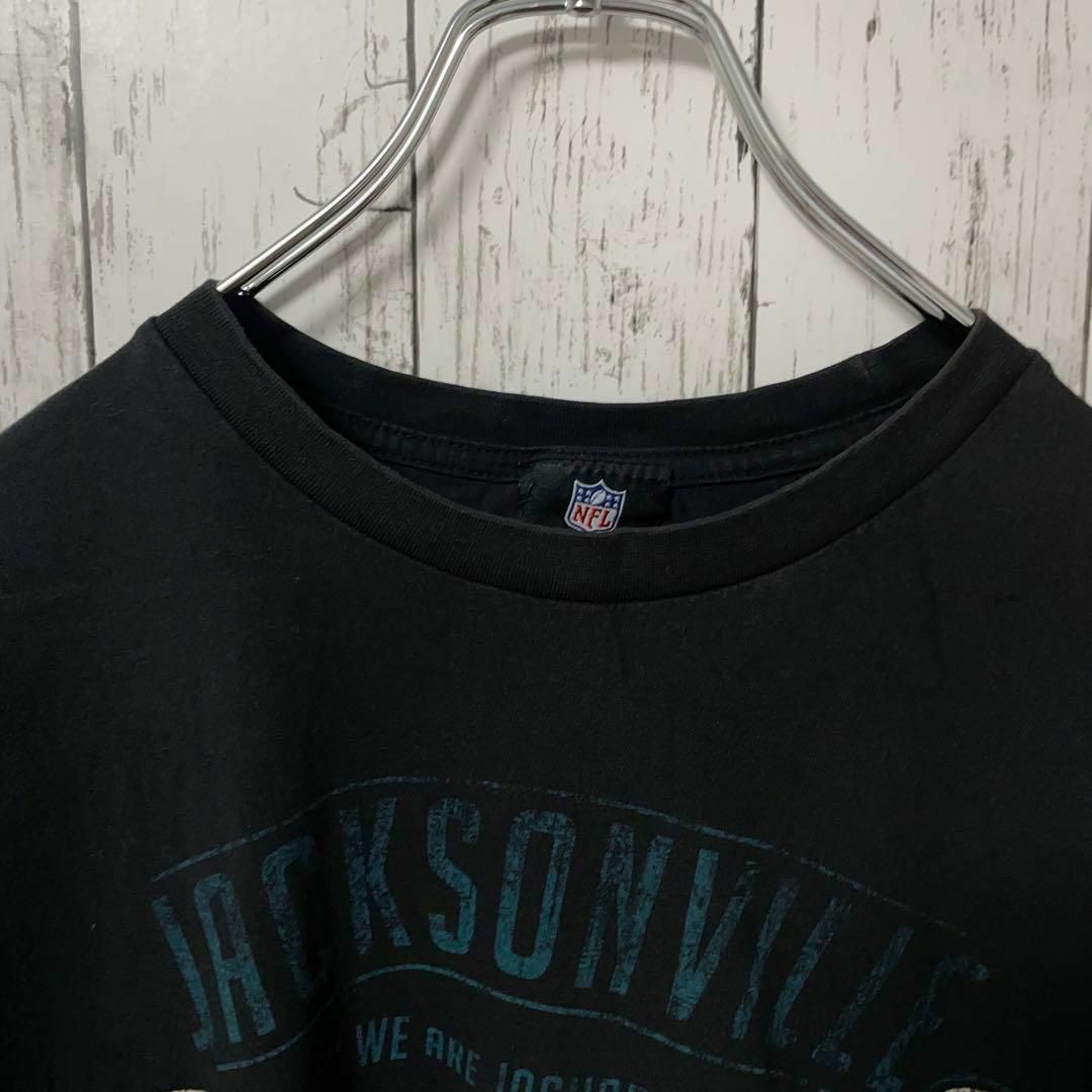 NFL アメリカ古着 ジャガーズプリントTシャツ ブラック メンズ アメフト メンズのトップス(Tシャツ/カットソー(半袖/袖なし))の商品写真