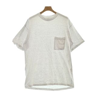 アンユーズド(UNUSED)のUNUSED アンユーズド Tシャツ・カットソー 3(L位) ライトグレー 【古着】【中古】(Tシャツ/カットソー(半袖/袖なし))