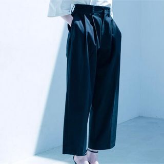 シュタイン(stein)のstein 20ss WIDE STRAIGHT TROUSERS(BLACK)(スラックス)