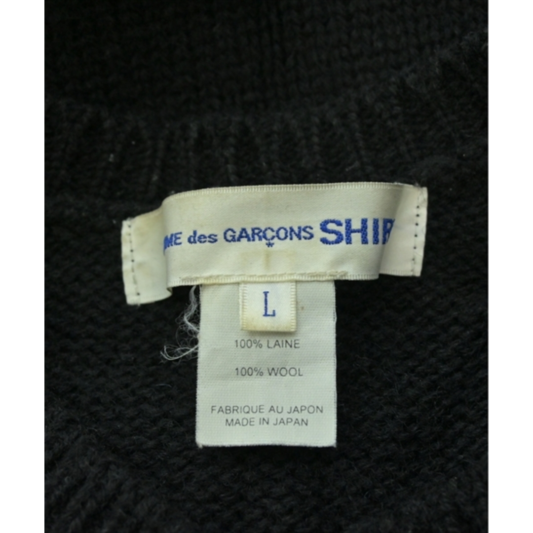 COMME des GARCONS SHIRT(コムデギャルソンシャツ)のCOMME des GARCONS SHIRT ニット・セーター L 黒 【古着】【中古】 メンズのトップス(ニット/セーター)の商品写真