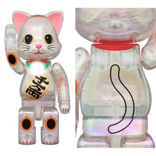 メディコムトイ(MEDICOM TOY)のソラマチ NY@BRICK 招き猫 千万両 透明メッキ 400%ニャーブリック(その他)