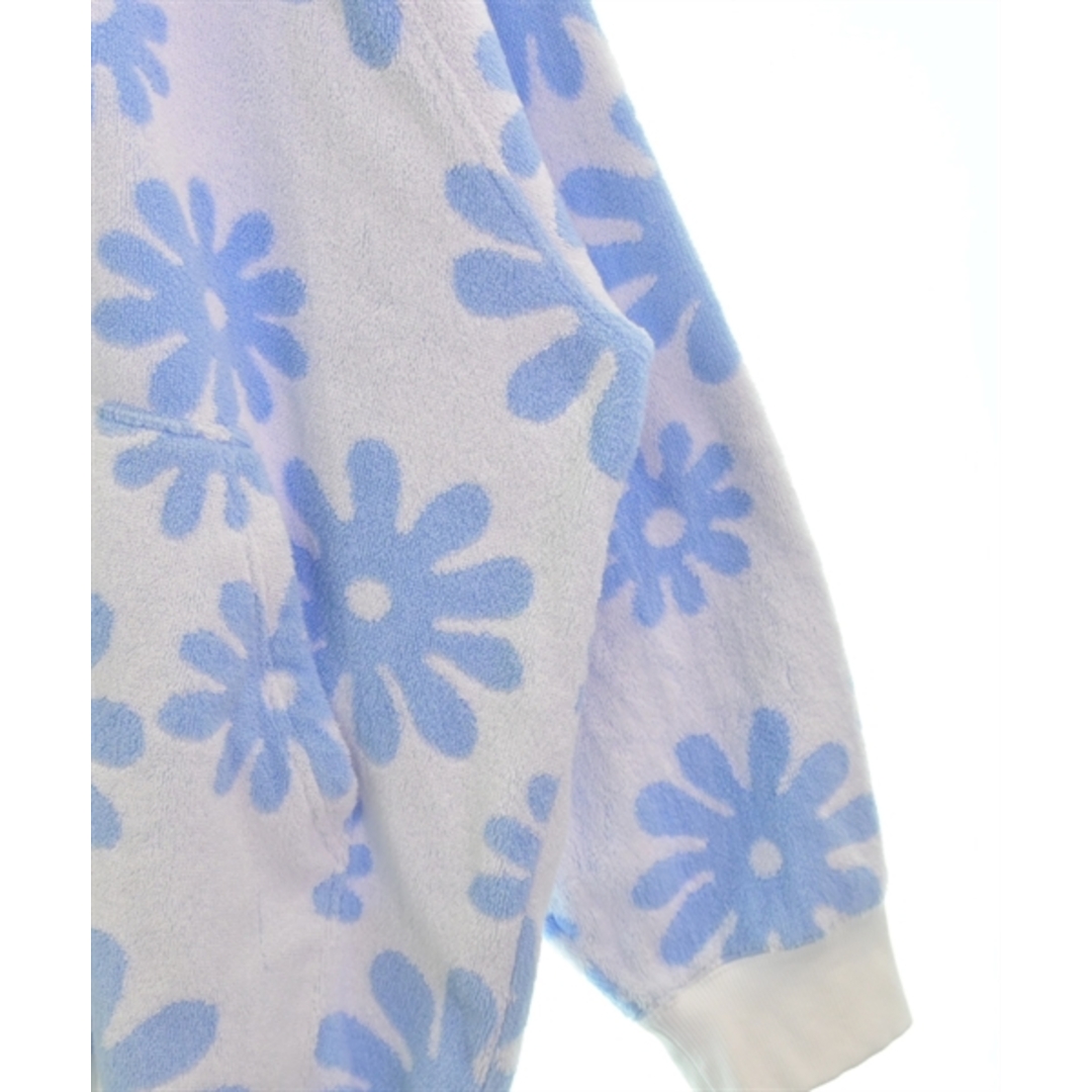 PRADA - PRADA プラダ パーカー L 水色x白(総柄) 【古着】【中古 PRADA - PRADA プラダ パーカー L 水色x白(総柄) 【古着】【中古