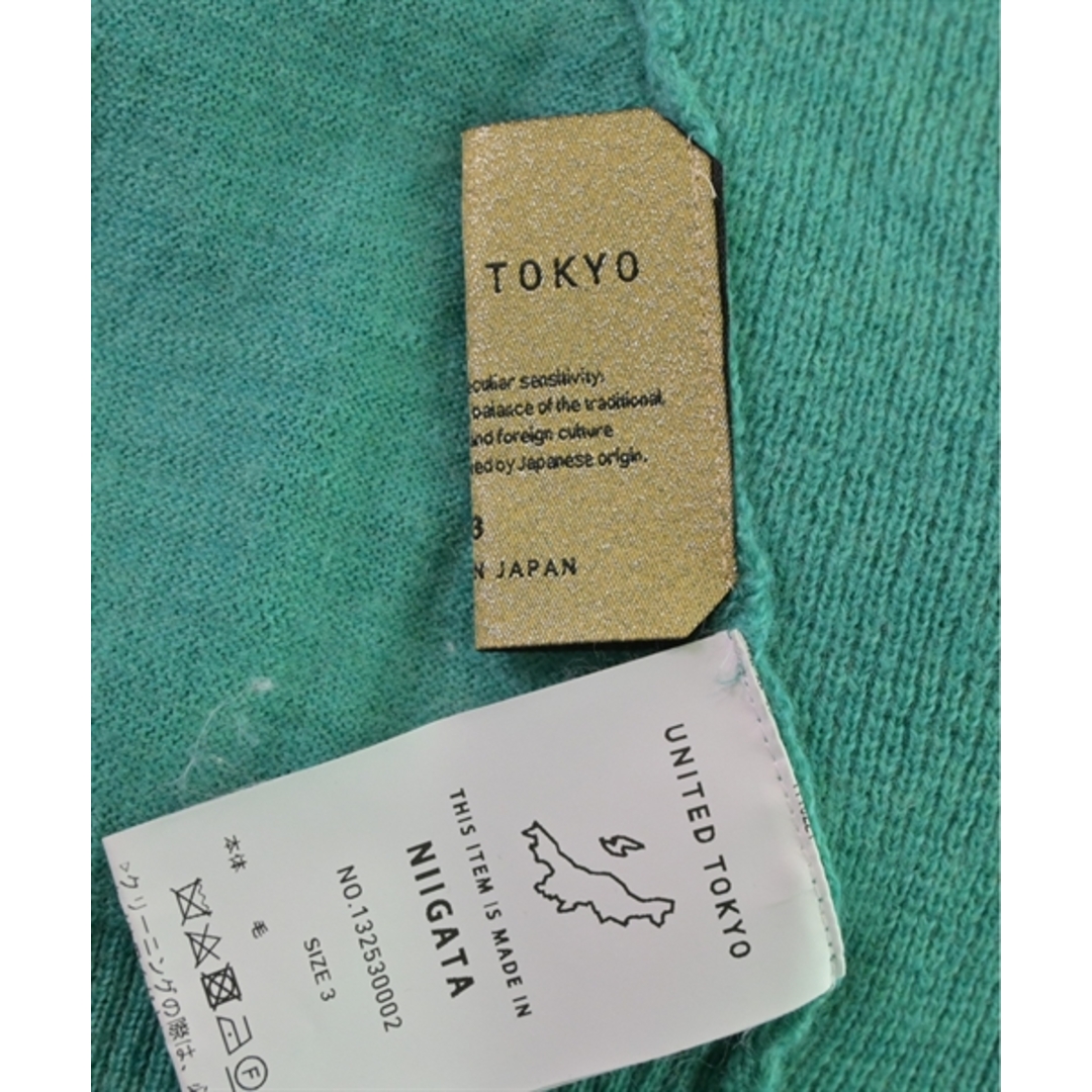 UNITED TOKYO(ユナイテッドトウキョウ)のUNITED TOKYO ニット・セーター 3(L位) 緑 【古着】【中古】 メンズのトップス(ニット/セーター)の商品写真