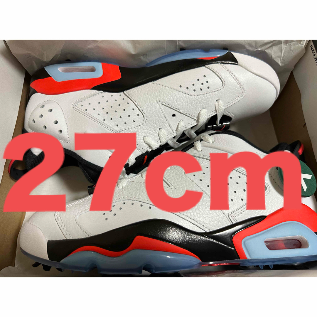 Jordan Brand（NIKE）(ジョーダン)のJordan 6 Low Golf White Infrared 27 ゴルフ  スポーツ/アウトドアのゴルフ(シューズ)の商品写真