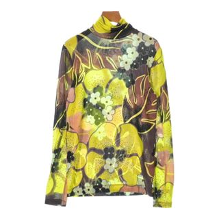 ドリスヴァンノッテン(DRIES VAN NOTEN)のDRIES VAN NOTEN Tシャツ・カットソー XS 黄x茶系等(総柄) 【古着】【中古】(カットソー(半袖/袖なし))