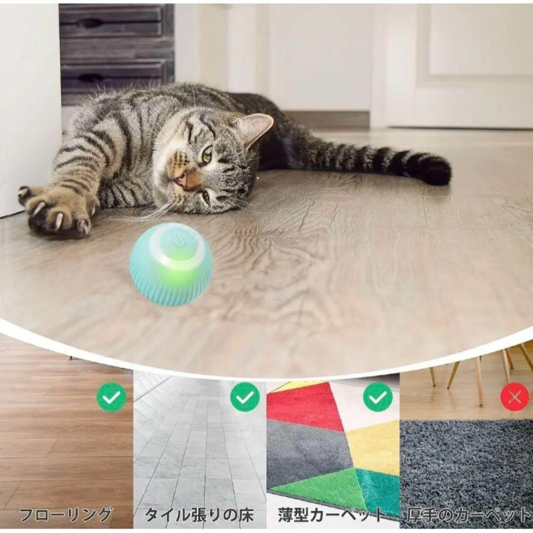 猫 おもちゃ ボール ピンク 電動 自動 ペット 犬 肥満防止 運動 コロコロ その他のペット用品(猫)の商品写真