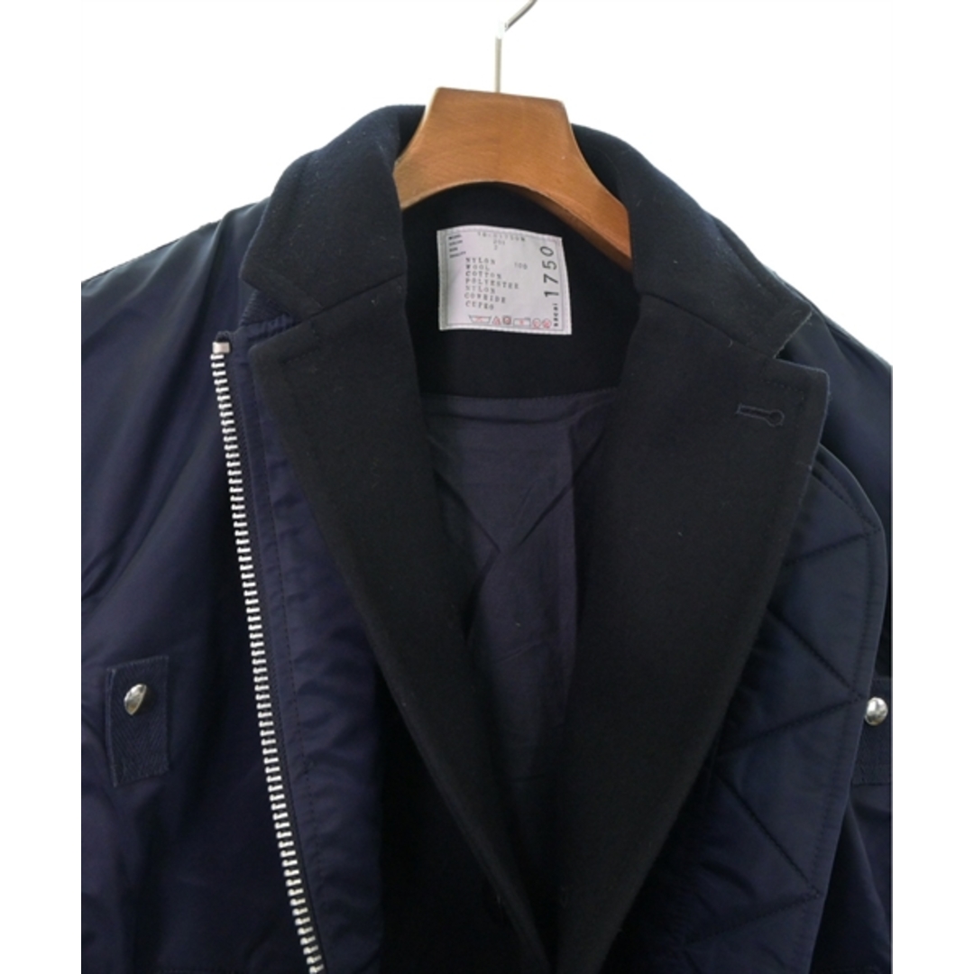 sacai(サカイ)のsacai サカイ ブルゾン（その他） 2(M位) 紺 【古着】【中古】 メンズのジャケット/アウター(その他)の商品写真