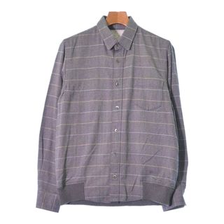 サカイ(sacai)のsacai サカイ カジュアルシャツ 2(M位) グレー系x黄x水色等(総柄) 【古着】【中古】(シャツ)