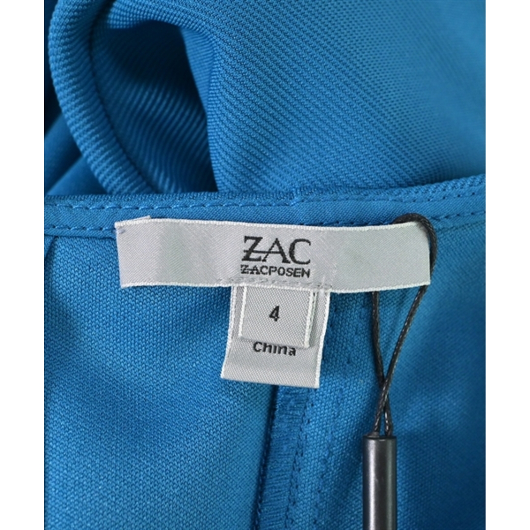 Zac Posen(ザックポーゼン)のZac Posen ザックポーゼン ワンピース 4(XL位) 青 【古着】【中古】 レディースのワンピース(ひざ丈ワンピース)の商品写真