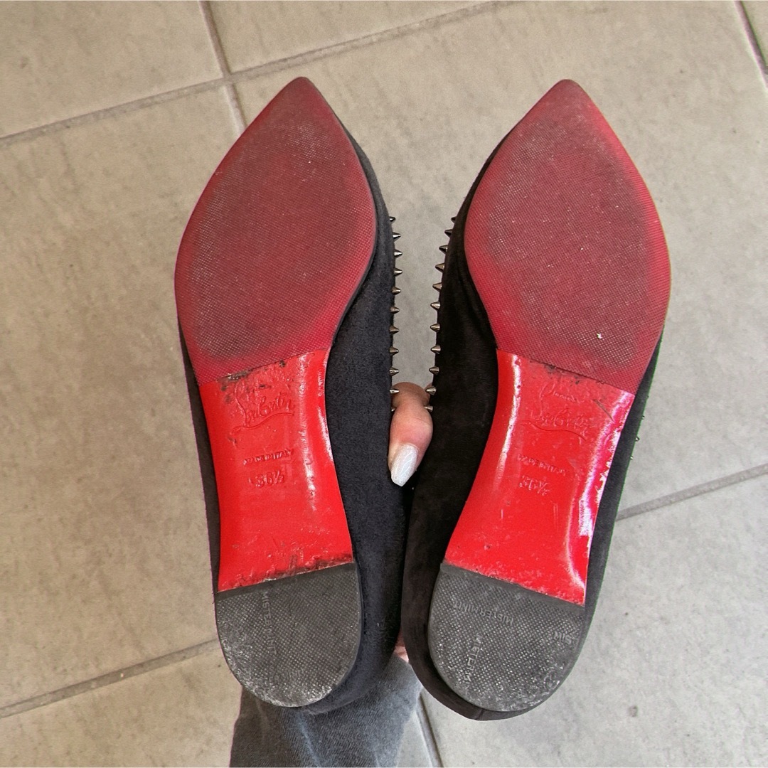 Christian Louboutin(クリスチャンルブタン)のルブタン　フラットシューズ　36 1/2 レディースの靴/シューズ(バレエシューズ)の商品写真