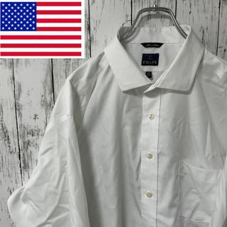 CHAPS アメリカ古着 ビックサイズ 長袖シャツ　メンズ　ホワイト(シャツ)