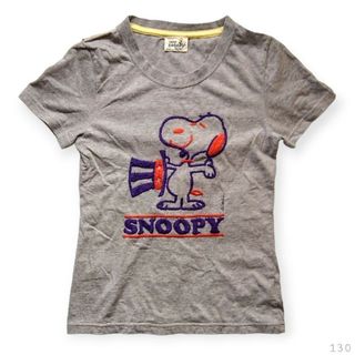 SNOOPY - Vintage SNOOPY  刺繍 半袖 Tシャツ カジュアル