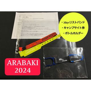 【定価27000円＋手数料】アラバキ2024 ２日通し券×キャンプサイト券(音楽フェス)